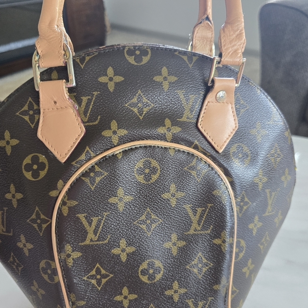 $2700 Louis Vuitton Women Ellipse PM Bucket Handbag Brown Monogram - Picture 7 of 16
